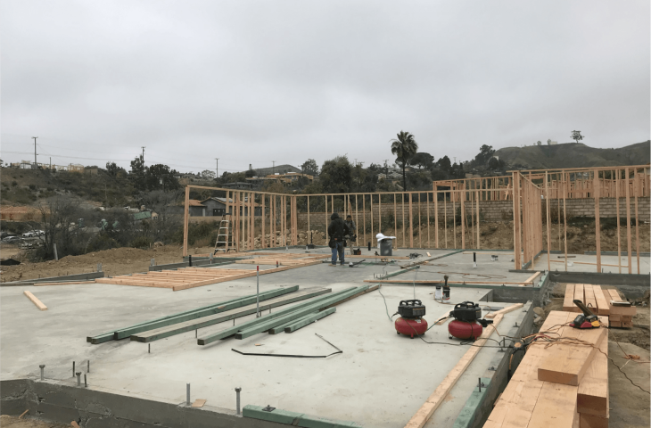 New construction of a house by RG Winter in the Ventura county.