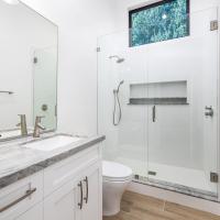 bathroom with walk in shower