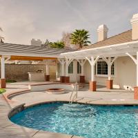 Backyard patio and pool