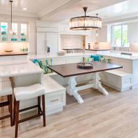 Kitchen island with table