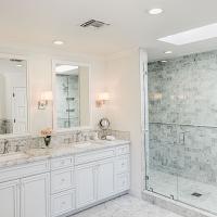 Bathroom sinks and shower