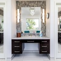 Bathroom vanity area