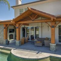 Backyard new patio and pool