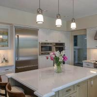 Kitchen island with chairs